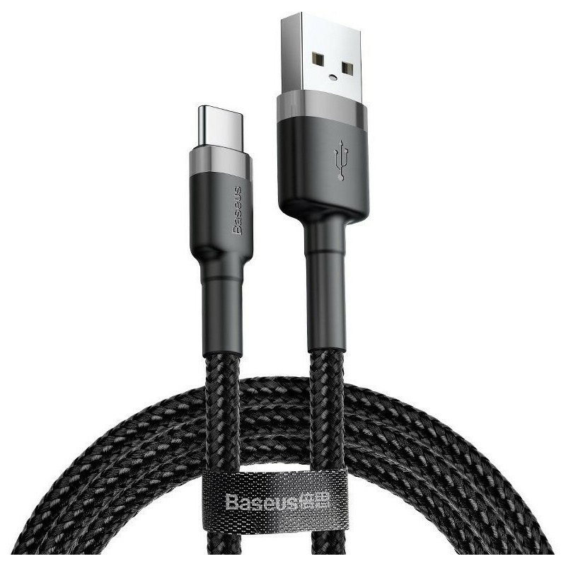 Baseus Distributor - 6953156296343 - BSU795GRYBLK - Cable USB-C Baseus Cafule 2A 3m Gray&Black - B2B homescreen