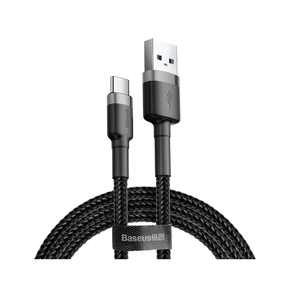 Hurtownia GSM - Kabel USB-C Baseus Cafule 2A 3m (szaro-czarny) - BSU795GRYBLK - {ean13} - Hurt