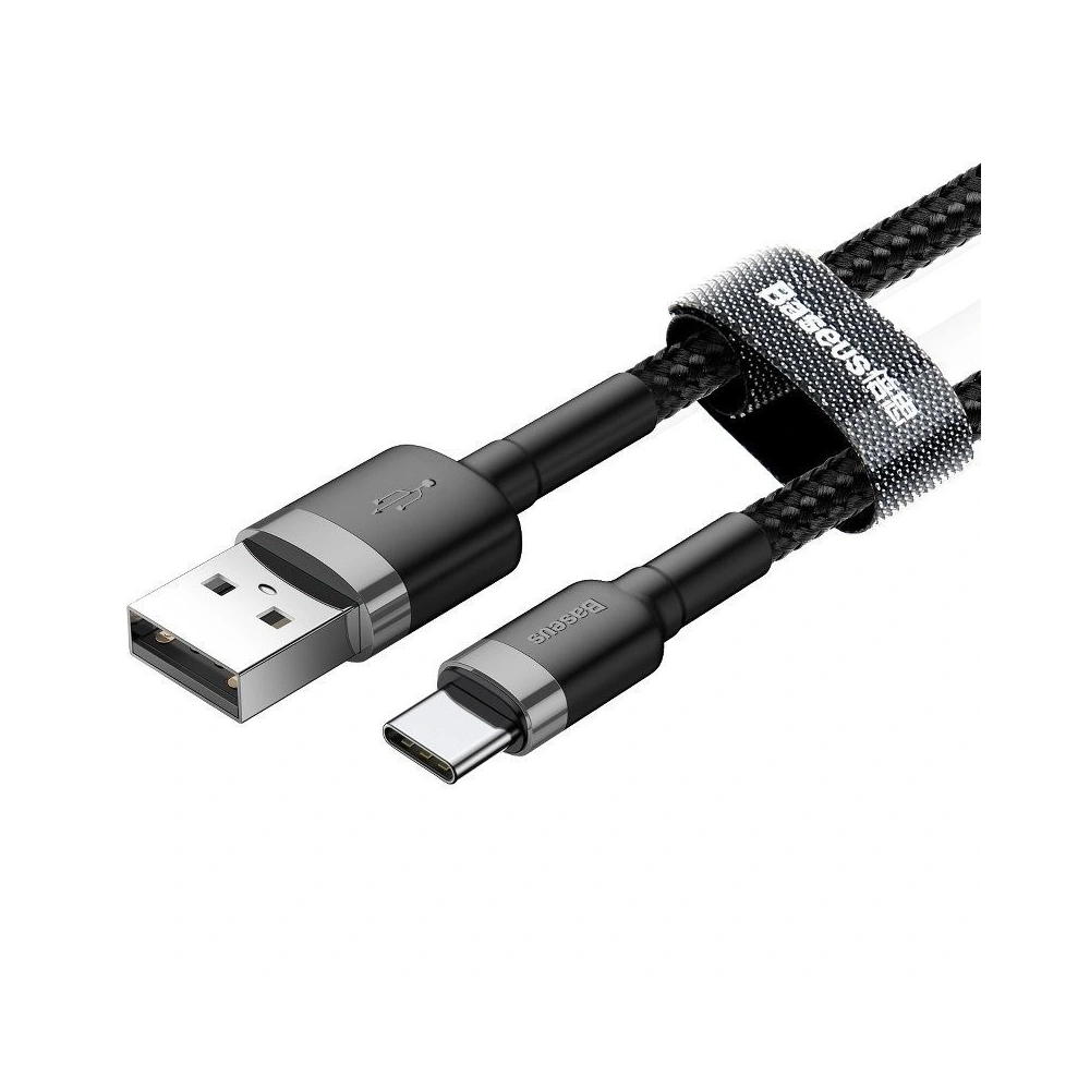 Hurtownia GSM - Kabel USB-C Baseus Cafule 2A 3m (szaro-czarny) - BSU795GRYBLK - {ean13} - Hurt