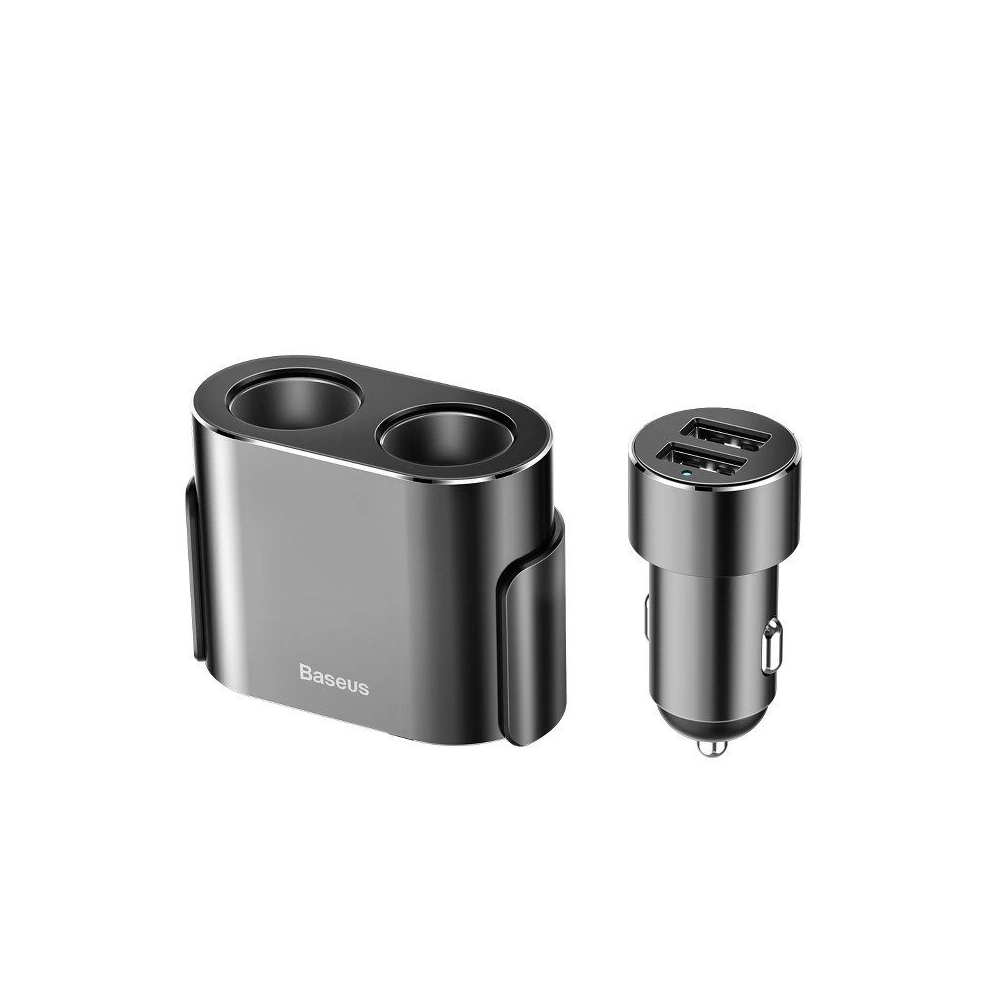 Wholesale Car Charger Baseus Y Type 2xUSB 3,4A 40W Black - BSU797BLK - {ean13} - Hurt