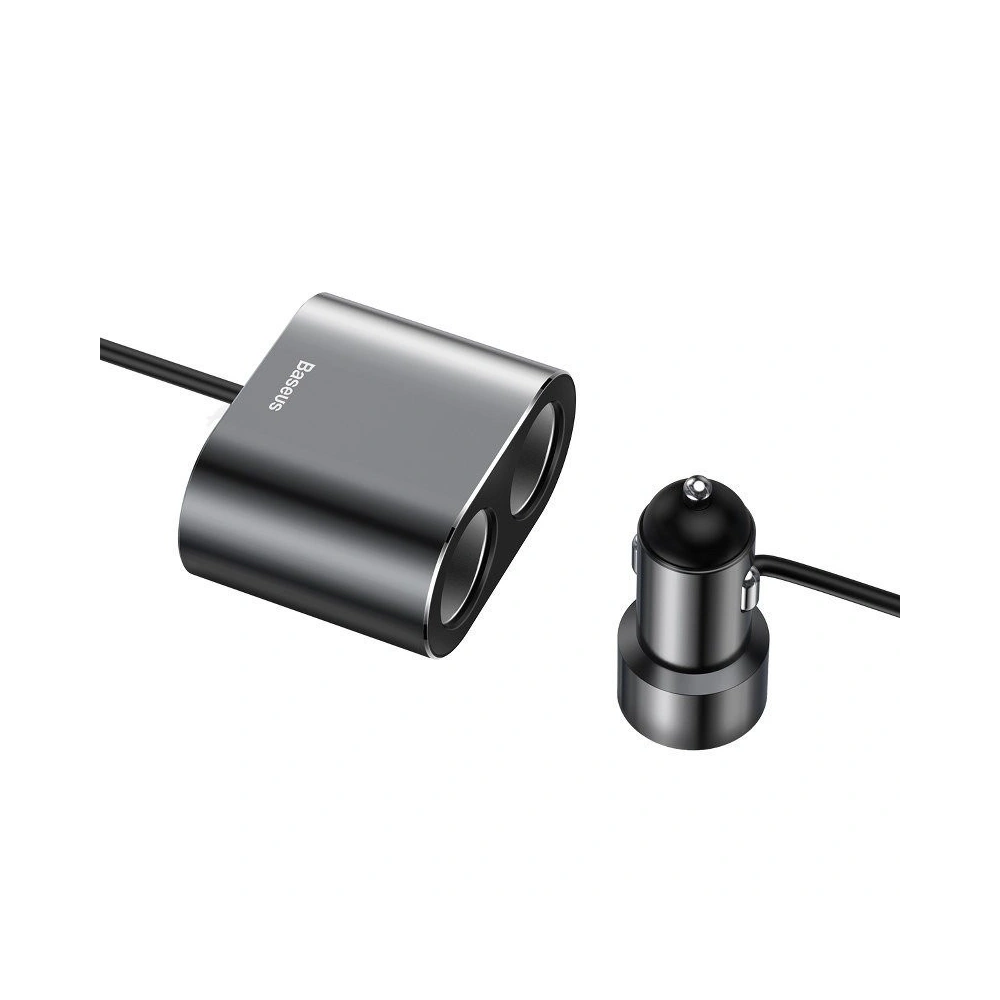 Wholesale Car Charger Baseus Y Type 2xUSB 3,4A 40W Black - BSU797BLK - {ean13} - Hurt