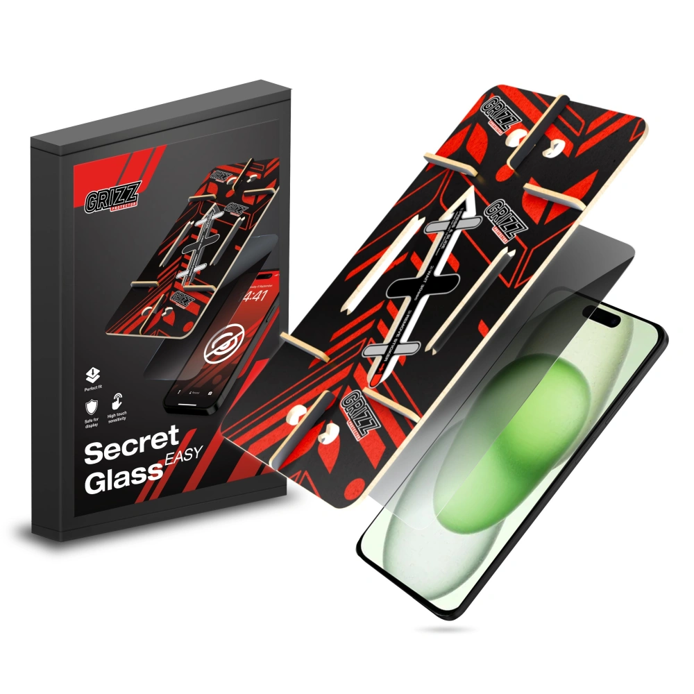 Hurtownia GSM - Sticlă privatizantă GrizzGlass SecretGlass Easy pentru Apple iPhone 15 Plus - GRZ10720 - {ean13} - Hurt