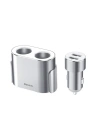 Car Charger Baseus Y Type 2xUSB 3,4A 40W Silver