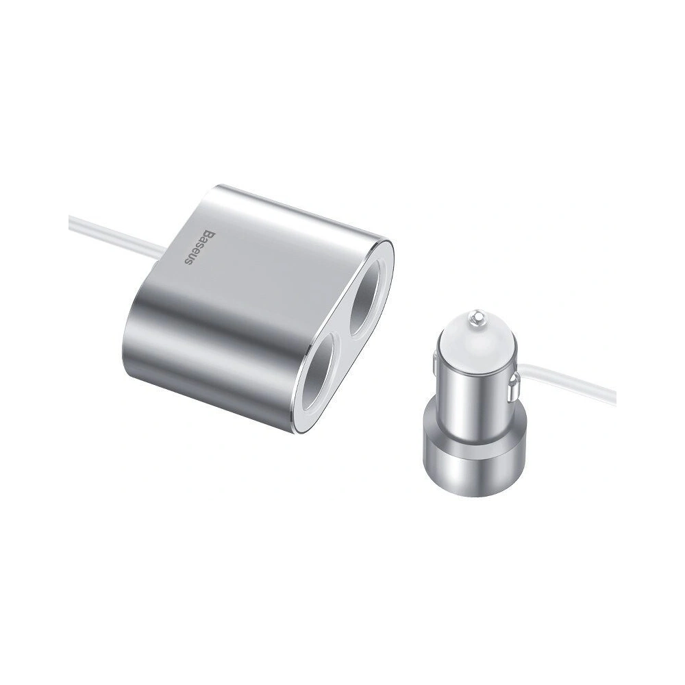 Wholesale Car Charger Baseus Y Type 2xUSB 3,4A 40W Silver - BSU798SLV - {ean13} - Hurt