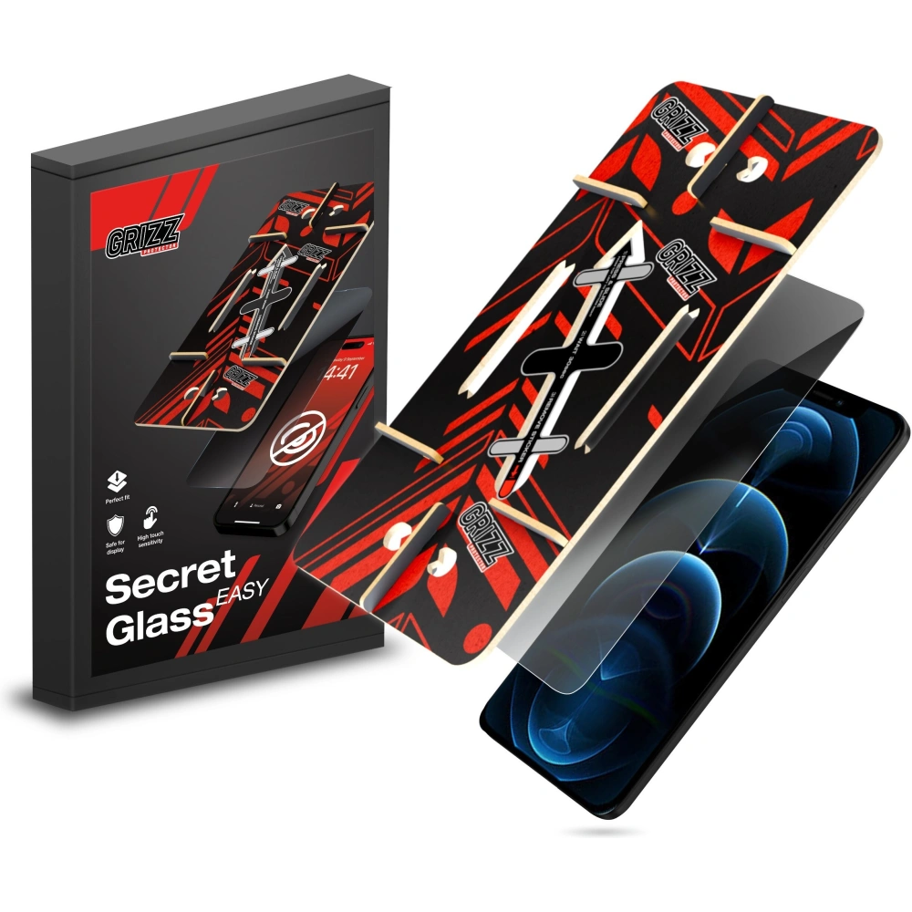 Szkło prywatyzujące GrizzGlass SecretGlass Easy do Apple iPhone 12 Pro