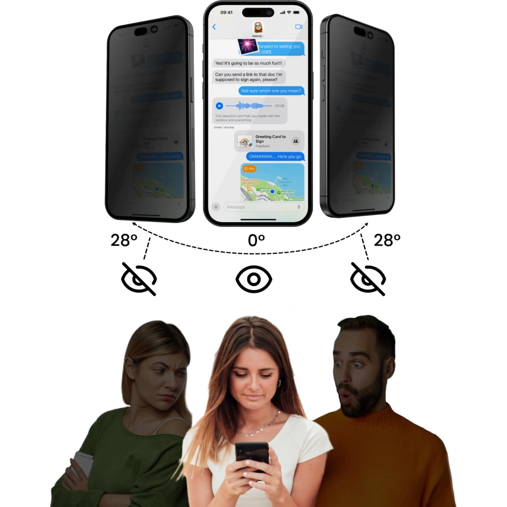 Szkło prywatyzujące GrizzGlass SecretGlass Easy do Apple iPhone 12 Pro