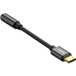 Adapter audio Baseus L54 USB-C + mini jack 3,5mm (czarny)