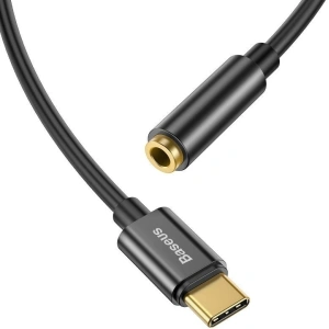 Adapter audio Baseus L54 USB-C + mini jack 3,5mm (czarny)