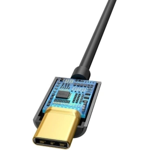 Adapter audio Baseus L54 USB-C + mini jack 3,5mm (czarny)