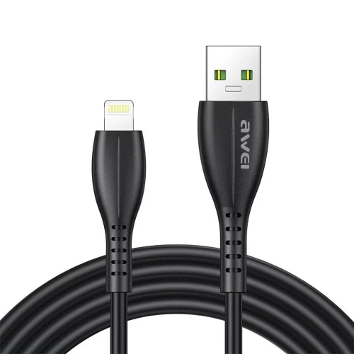 Kabel AWEI CL-115L USB-A / Lightning czarny/black - USB-C - Lightning - Awei
