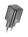 Hurtownia GSM - Ładowarka sieciowa AWEI PD65-EU GaN 35W 2xUSB-C czarna/black - AWEI216 - {ean13} - Hurt