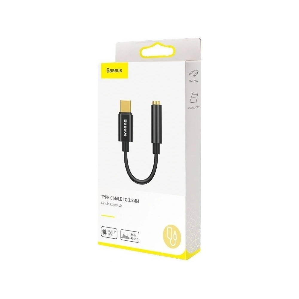 Hurtownia GSM - Baseus Audio-Adapter L54 USB-C + Miniklinke 3,5mm (schwarz) - BSU799BLK - {ean13} - Hurt