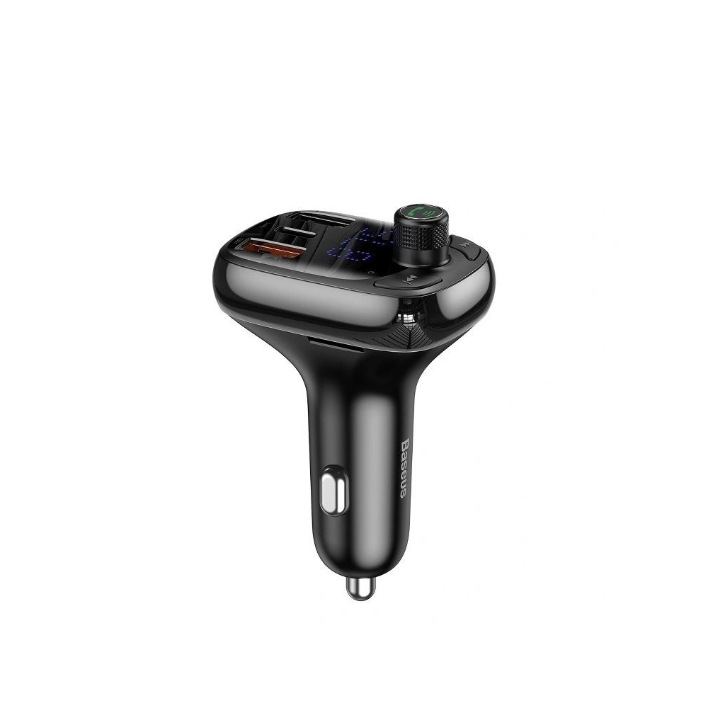 Hurtownia GSM - Transmiter FM Baseus T typed Bluetooth 5.0, 2xUSB, USB-C, PD, QC 3.0, microSD - BSU801 - {ean13} - Hurt