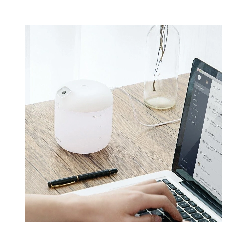 Hurtownia GSM - Nawilżacz powietrza + lampka nocna Baseus Elephant Humidifier (biały) - BSU802WHT - {ean13} - Hurt