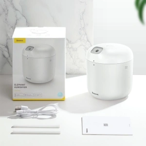 Hurtownia GSM - Nawilżacz powietrza + lampka nocna Baseus Elephant Humidifier (biały) - BSU802WHT - {ean13} - Hurt