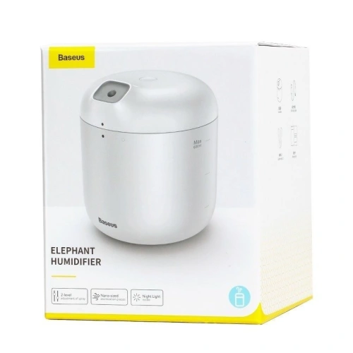 Nawilżacz powietrza + lampka nocna Baseus Elephant Humidifier (biały)