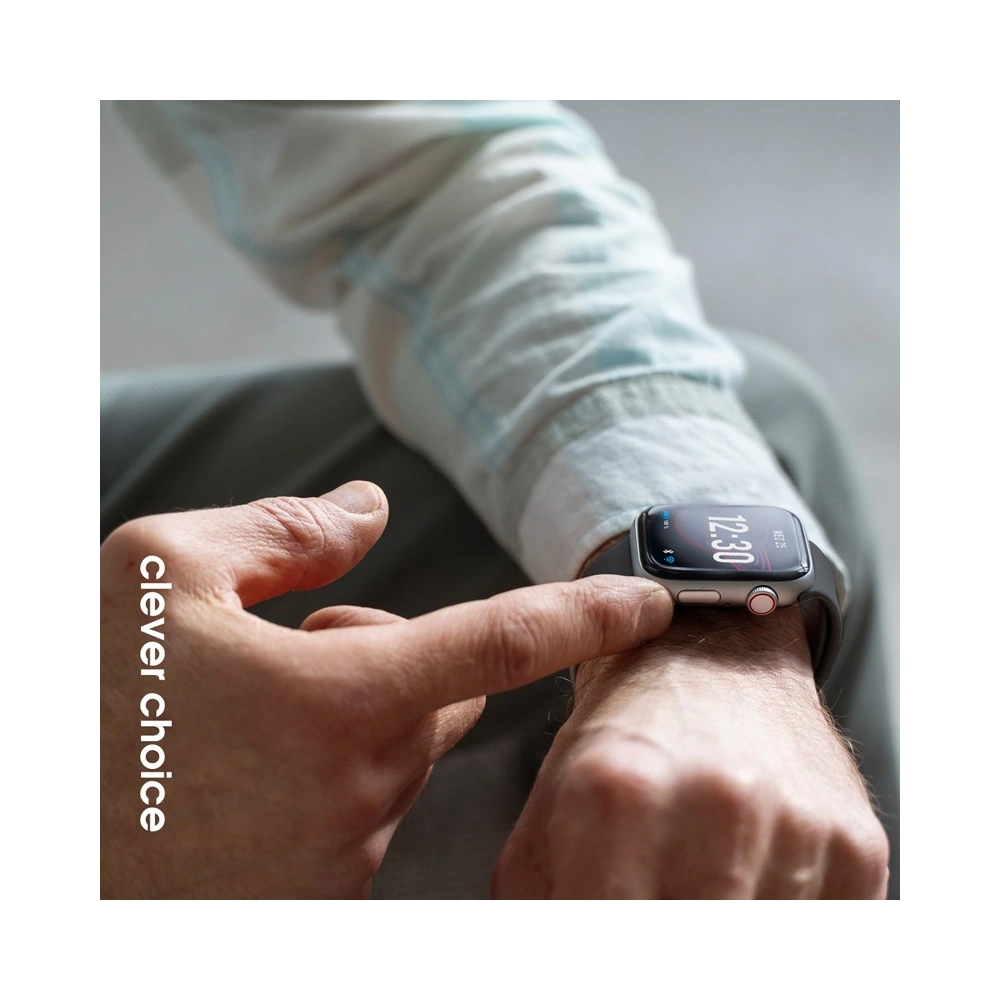 Hurtownia GSM - Pasek Crong Liquid Apple Watch 4/5/6/7/8/9/SE/Ultra 1/2 42/44/45/49mm grafit. - CRG781 - {ean13} - Hurt