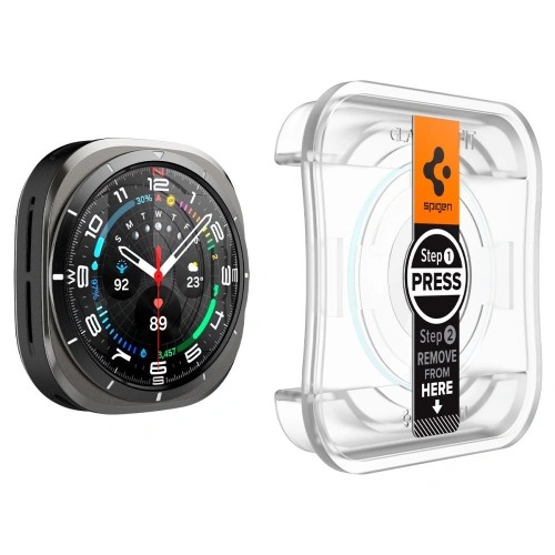 Szkło hartowane Spigen GLAS.tR ez Fit Galaxy Watch Ultra 47mm Clear [2 PACK] - Galaxy Watch Ultra - Spigen