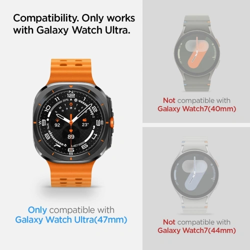 Szkło hartowane Spigen GLAS.tR ez Fit Galaxy Watch Ultra 47mm Clear [2 PACK] - Galaxy Watch Ultra - Spigen
