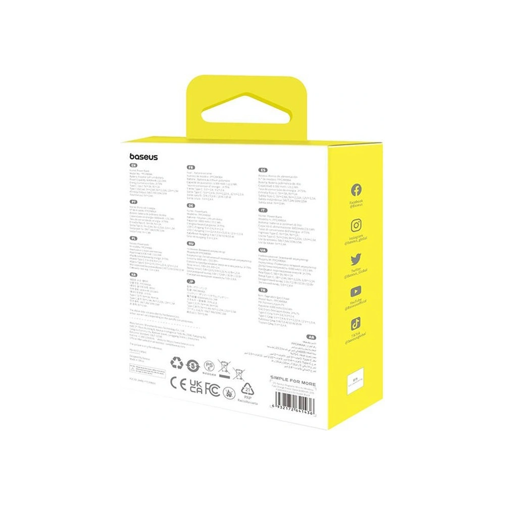 Hurtownia GSM - Powerbank magnetický Baseus Magnetic Mini 6000 mAh 20W černý - BSU4926 - {ean13} - Hurt