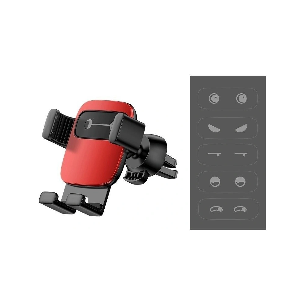 Wholesale Baseus Cube Gravity Aluminium Car Mount Air Vent Red - BSU808RED - {ean13} - Hurt