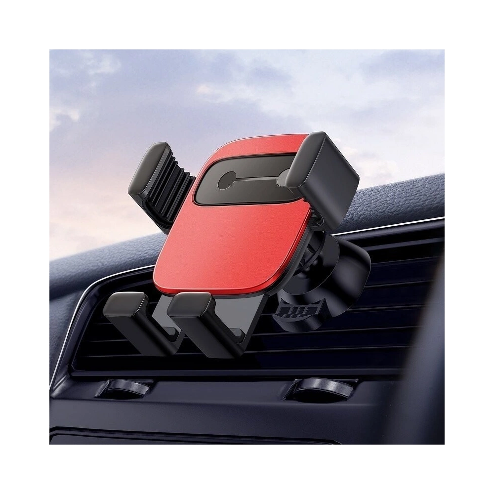 Hurtownia GSM - Uchwyt grawitacyjny Baseus Cube na kratkę, aluminiowy (czerwony) - BSU808RED - {ean13} - Hurt