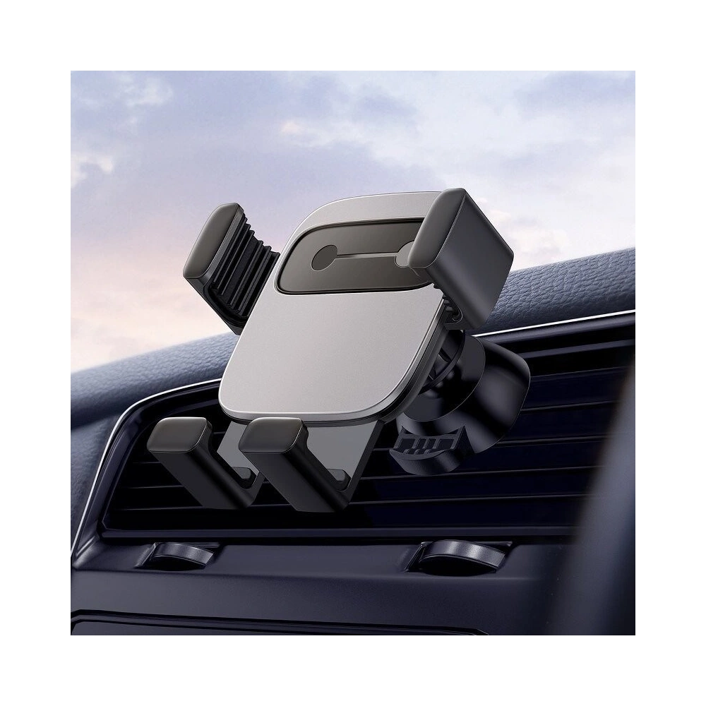 Wholesale Baseus Cube Gravity Aluminium Car Mount Air Vent Silver - BSU809SLV - {ean13} - Hurt