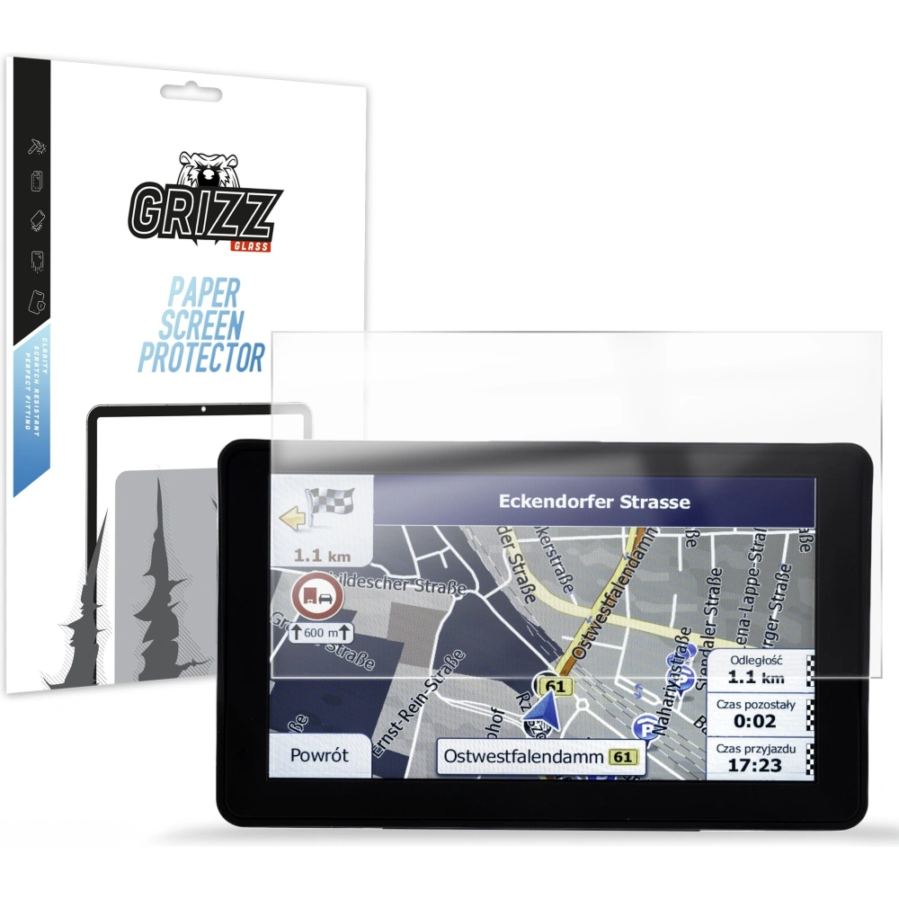 Hurtownia GSM - Folia matowa GrizzGlass PaperScreen do nawigacji GPS 9" iGO Primo - GRZ10854 - {ean13} - Hurt