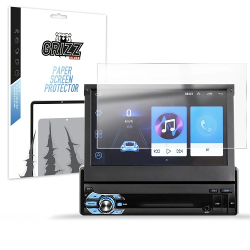 Folia matowa GrizzGlass PaperScreen do radia samochodowego Android 7" 1DIN Allnoel Q3516 - Uniwersalne - GrizzGlass
