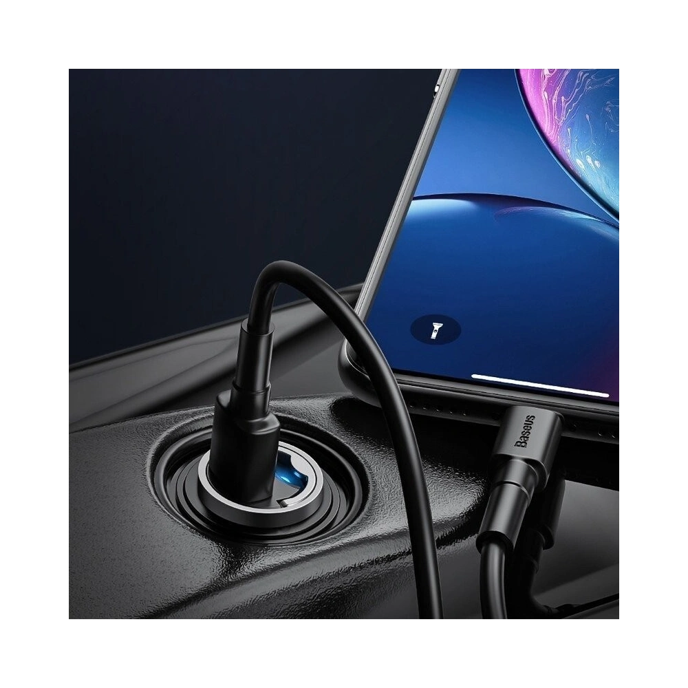 Hurtownia GSM - Mini ładowarka samochodowa Baseus Tiny Star USB-C, QC 4.0+, PD, 30W (niebieska) - BSU821BLU - {ean13} - Hurt