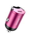 Mini ładowarka samochodowa Baseus Tiny Star USB-C, QC 4.0+, PD, 30W (różowa)