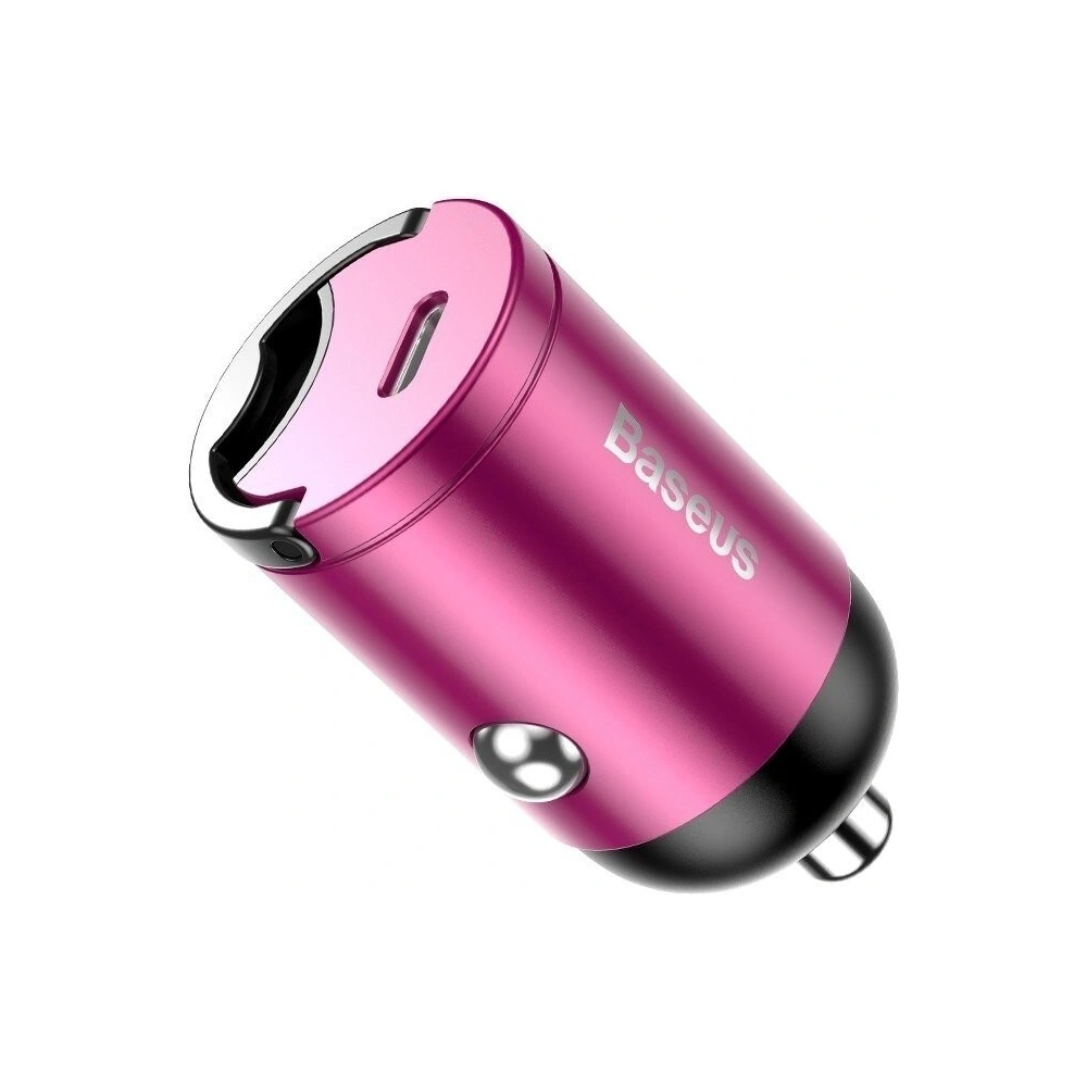 Hurtownia GSM - Mini ładowarka samochodowa Baseus Tiny Star USB-C, QC 4.0+, PD, 30W (różowa) - BSU822PNK - {ean13} - Hurt