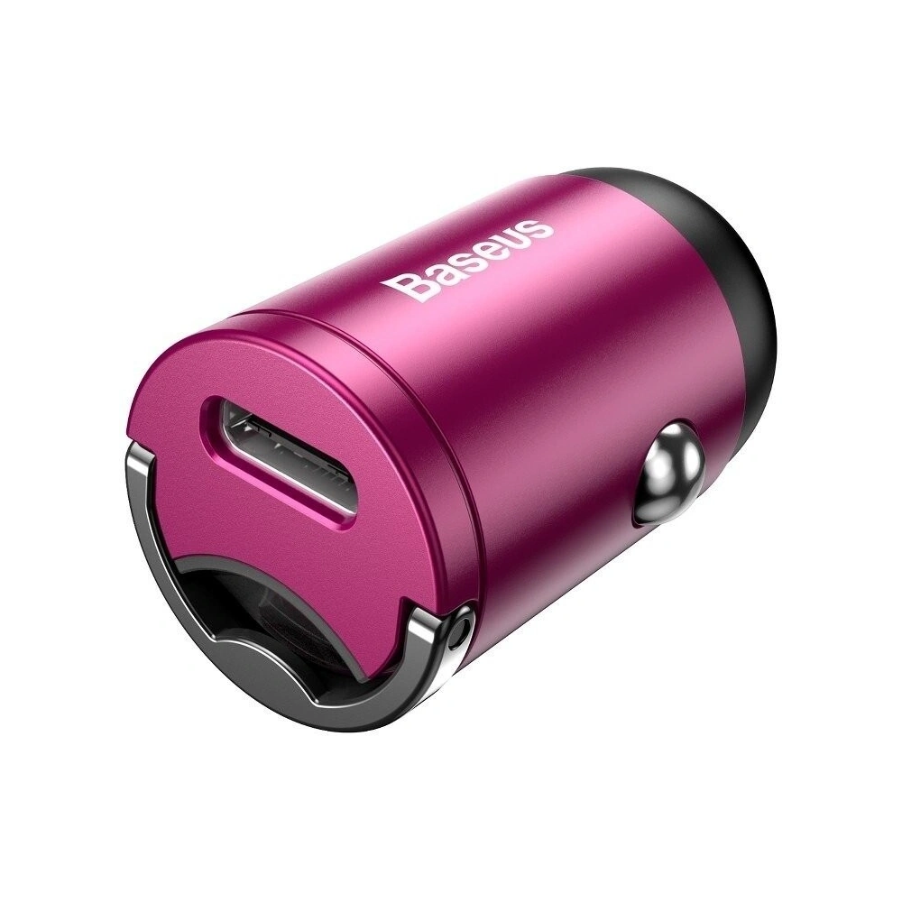 Hurtownia GSM - Mini ładowarka samochodowa Baseus Tiny Star USB-C, QC 4.0+, PD, 30W (różowa) - BSU822PNK - {ean13} - Hurt