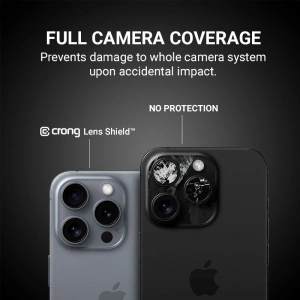 Crong Lens Shield Apple iPhone 16 Pro / 16 Pro Max camera lens glass - iPhone 16 Pro - Crong