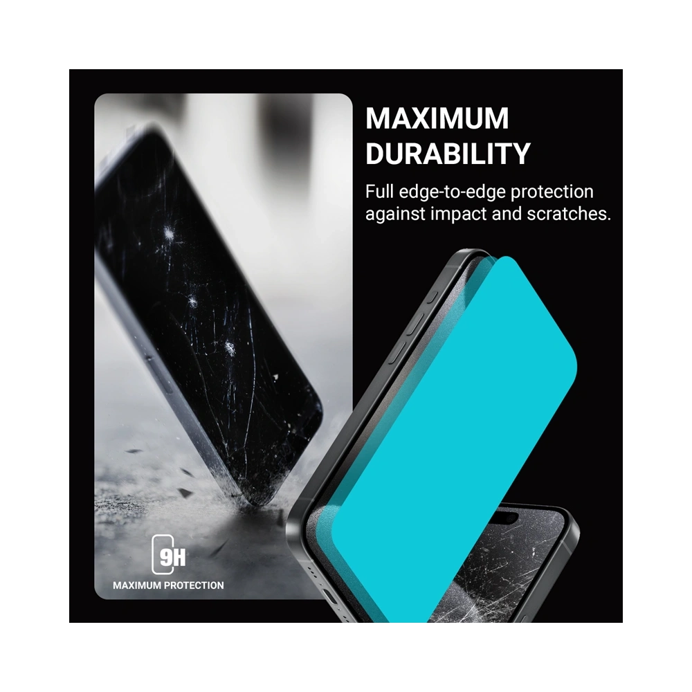 Hurtownia GSM - Szkło hartowane Crong Anti-Bacterial 3D Armour Glass Full Glue Apple iPhone 16 Pro Max - CRG785 - {ean13} - Hurt