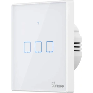 Hurtownia GSM - Comutator de lumină tactil WiFi + RF 433 Sonoff T2 EU TX (3 canale) versiune nouă - SNF168 - {ean13} - Hurt