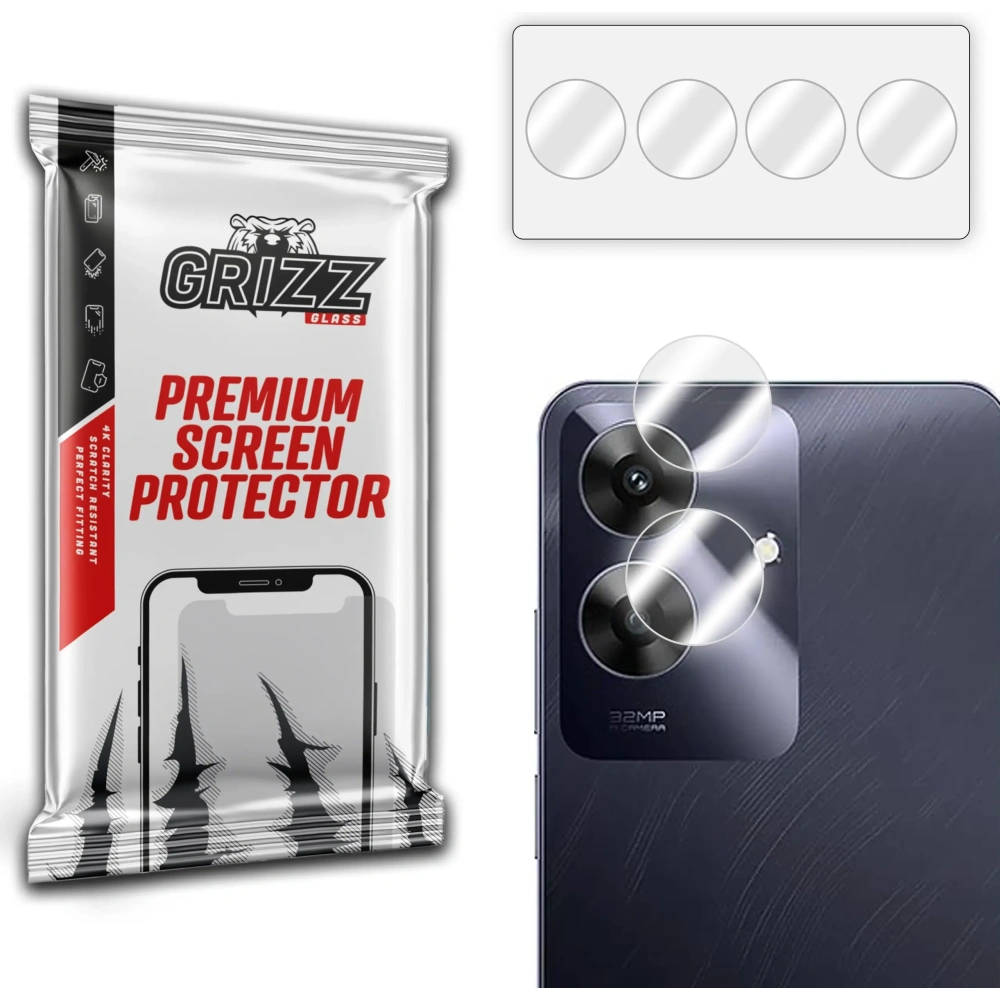 Wholesale GrizzGlass HybridGlass Camera Glass for Realme Narzo N61 - GRZ10893 - {ean13} - Hurt