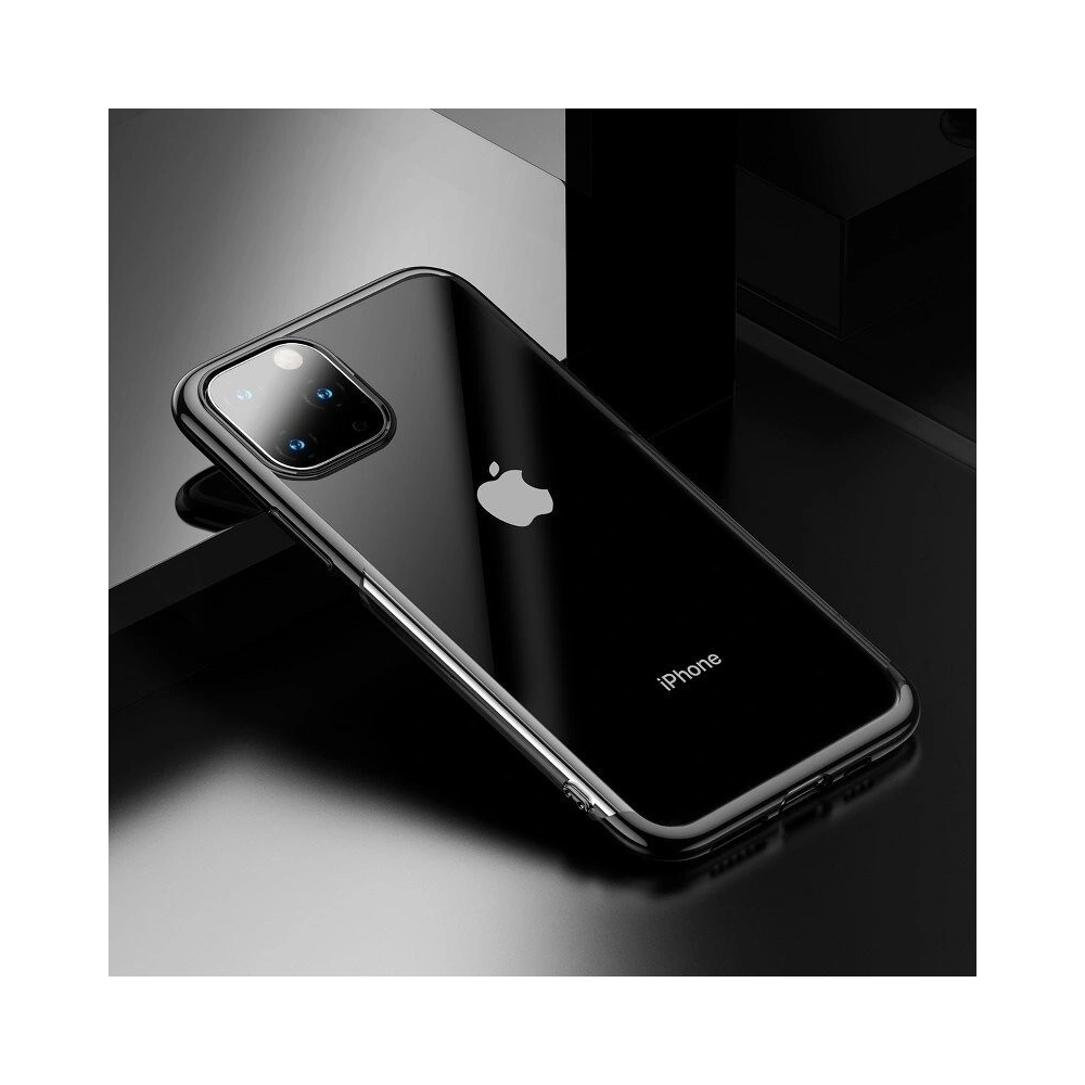 Hurtownia GSM - Przezroczyste etui Baseus Shining Case do iPhone 11 Pro Max 6,5 (czarne) - BSU827BLK - {ean13} - Hurt