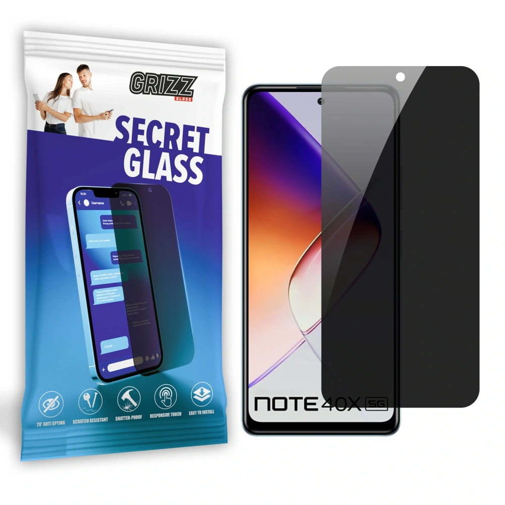 Wholesale GrizzGlass SecretGlass privacy glass for Infinix Note 40X - GRZ10937 - {ean13} - Hurt