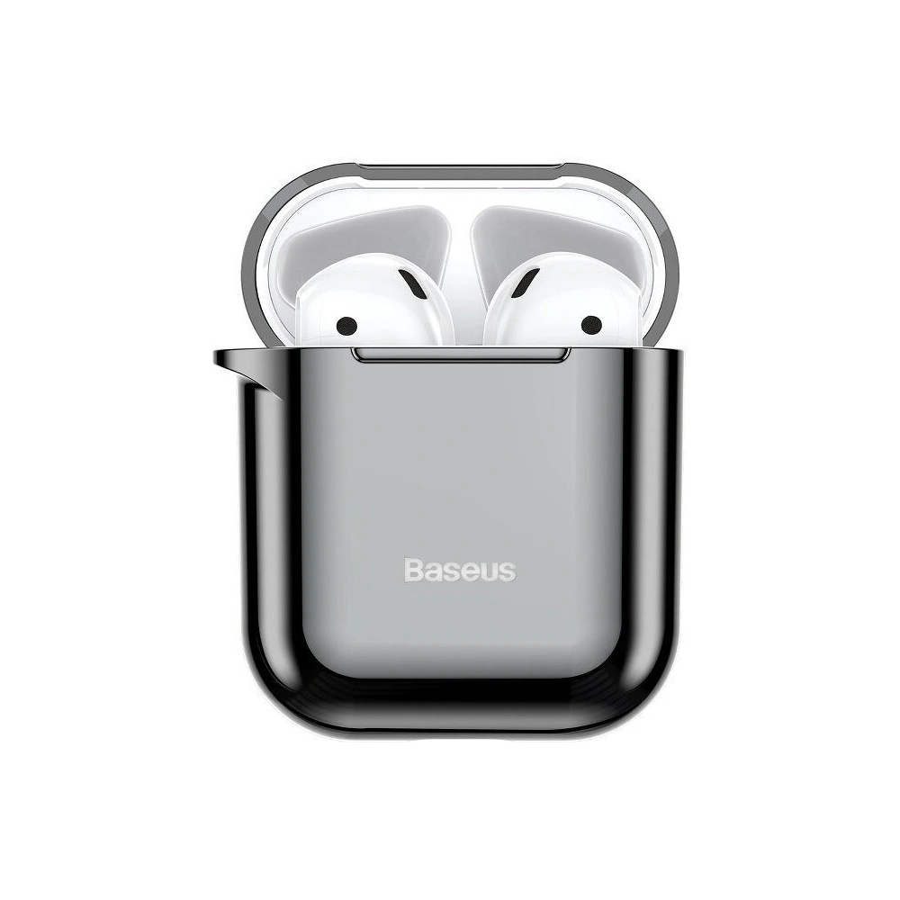 Wholesale Baseus Shining Hook Case For AirPods 1/2nd Generation Black - BSU829BLK - {ean13} - Hurt