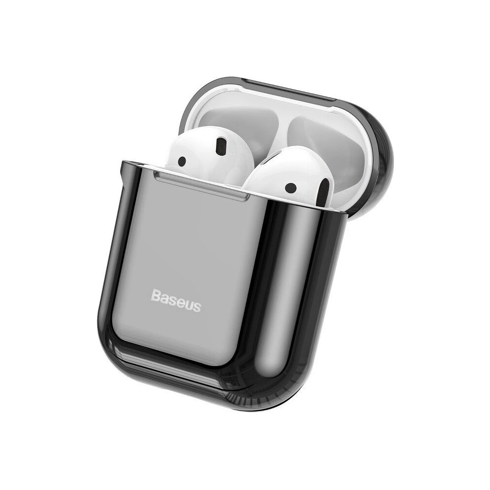 Wholesale Baseus Shining Hook Case For AirPods 1/2nd Generation Black - BSU829BLK - {ean13} - Hurt