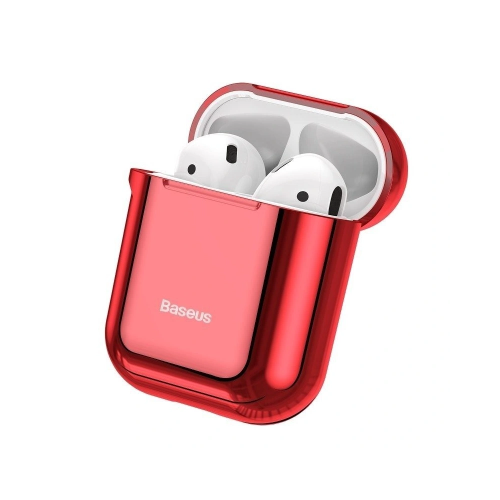 Wholesale Baseus Shining Hook Case For AirPods 1/2nd Generation Red - BSU831RED - {ean13} - Hurt