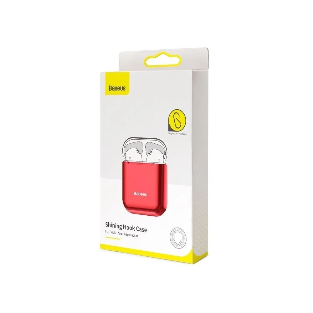 Hurtownia GSM - Etui Baseus Shining Hook Case do Apple AirPods (czerwone) - BSU831RED - {ean13} - Hurt