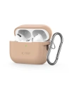 Case Tech-Protect Silicone Hook Apple Airpods Pro 1 / 2 Cafe Latte - AirPods Pro (2 gen) - Tech-Protect