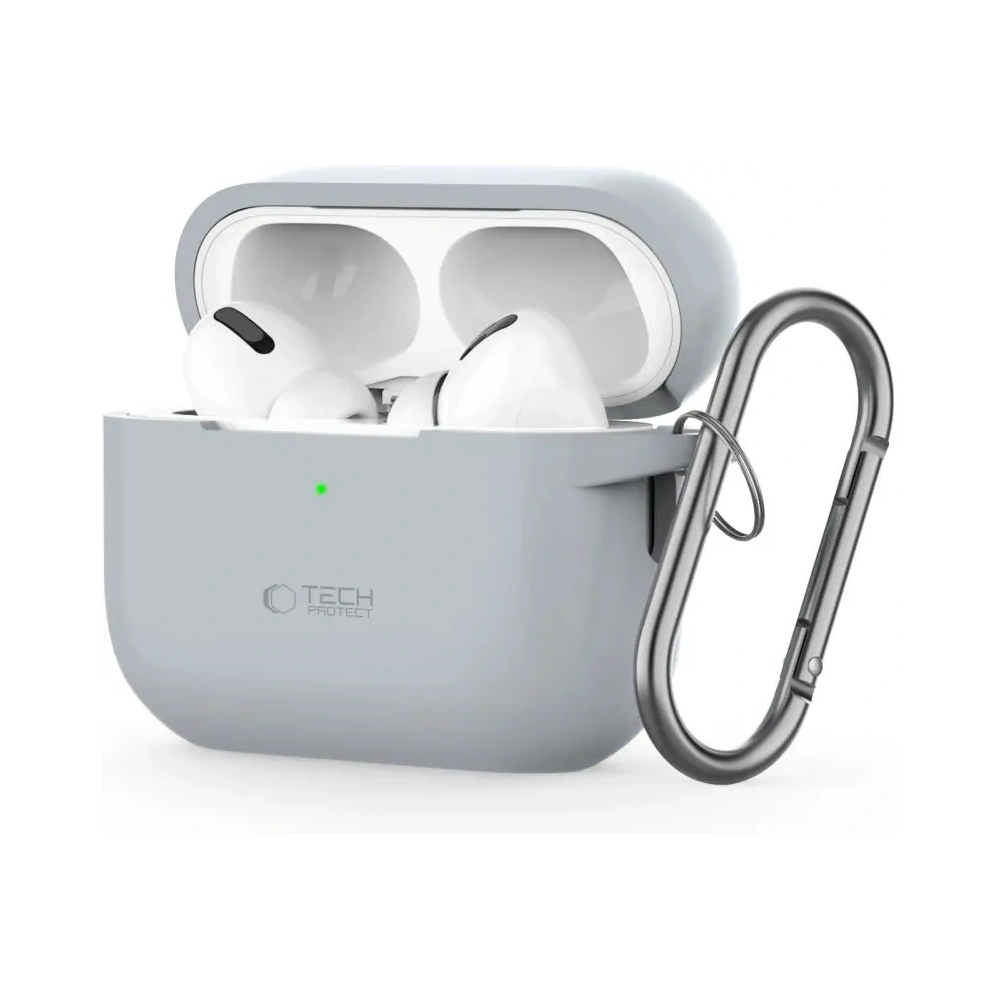 Hurtownia GSM - Tech-Protect Silicone Hook Apple Airpods Pro 1 / 2 Crayon Grey - THP3025 - {ean13} - Hurt
