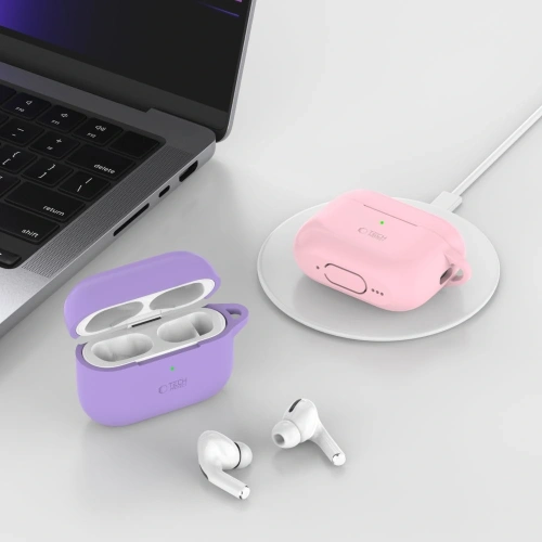 Etui Tech-Protect Silicone Hook Apple Airpods Pro 1 / 2 Navy Blue - AirPods Pro (2. generacji) - Tech-Protect
