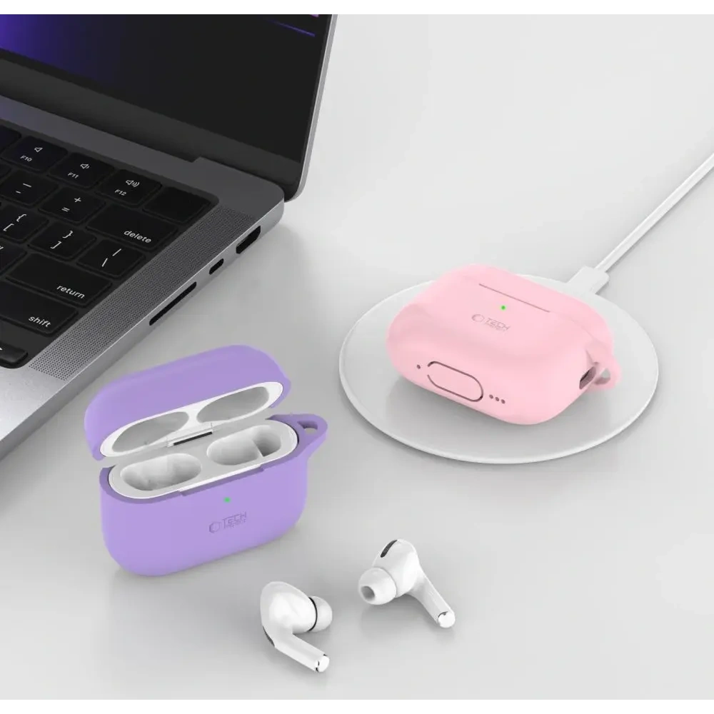 Hurtownia GSM - Tech-Protect Silicone Hook Apple Airpods Pro 1 / 2 Albastru Navy - THP3024 - {ean13} - Hurt