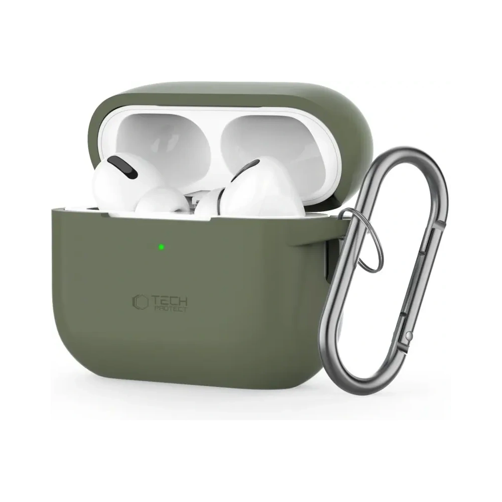 Hurtownia GSM - Tech-Protect Silicone Hook Apple Airpods Pro 1 / 2 Verde măslin - THP3023 - {ean13} - Hurt