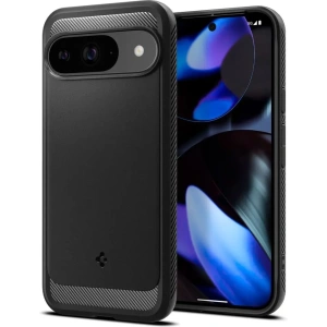 Case Spigen Rugged Armor Google Pixel 9 / 9 Pro Matte Black - Pixel 9 / 9 Pro - Spigen