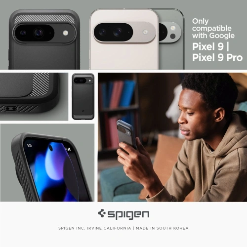 Etui Spigen Rugged Armor Google Pixel 9 / 9 Pro Matte Black - Pixel 9 Pro - Spigen